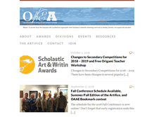 Tablet Screenshot of oaea-ok.org